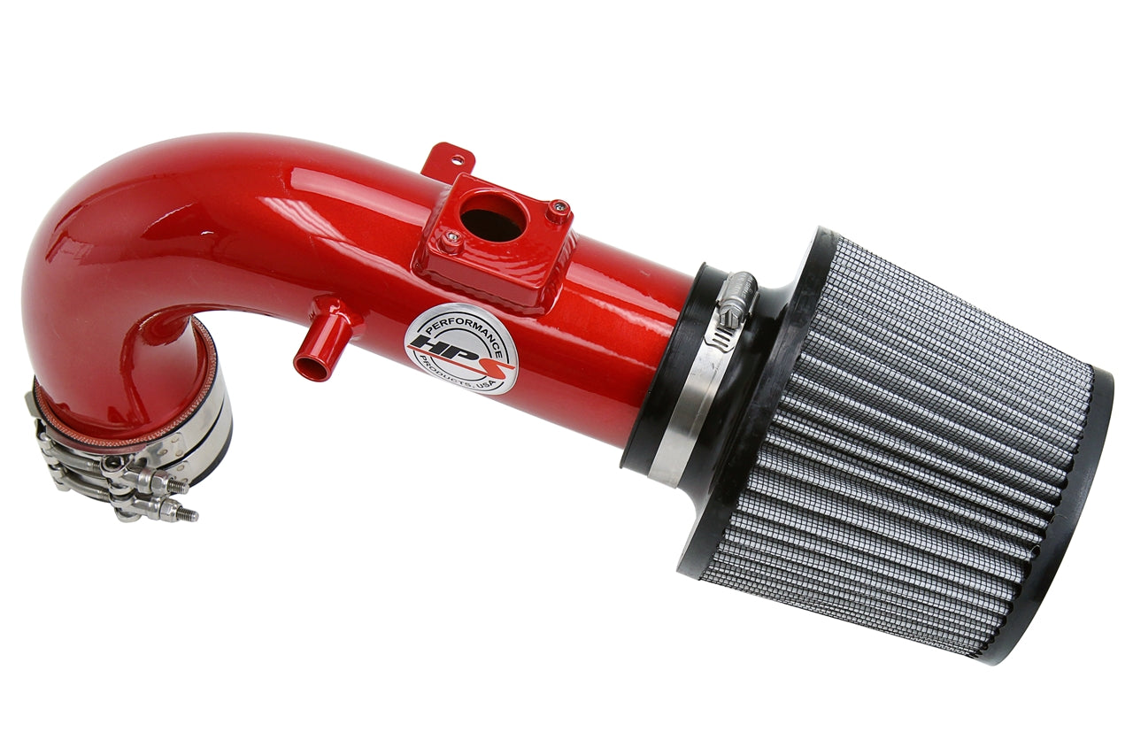 HPS Performance Air Intake Kit With Heat Shield 827-508R Red - 827-508R