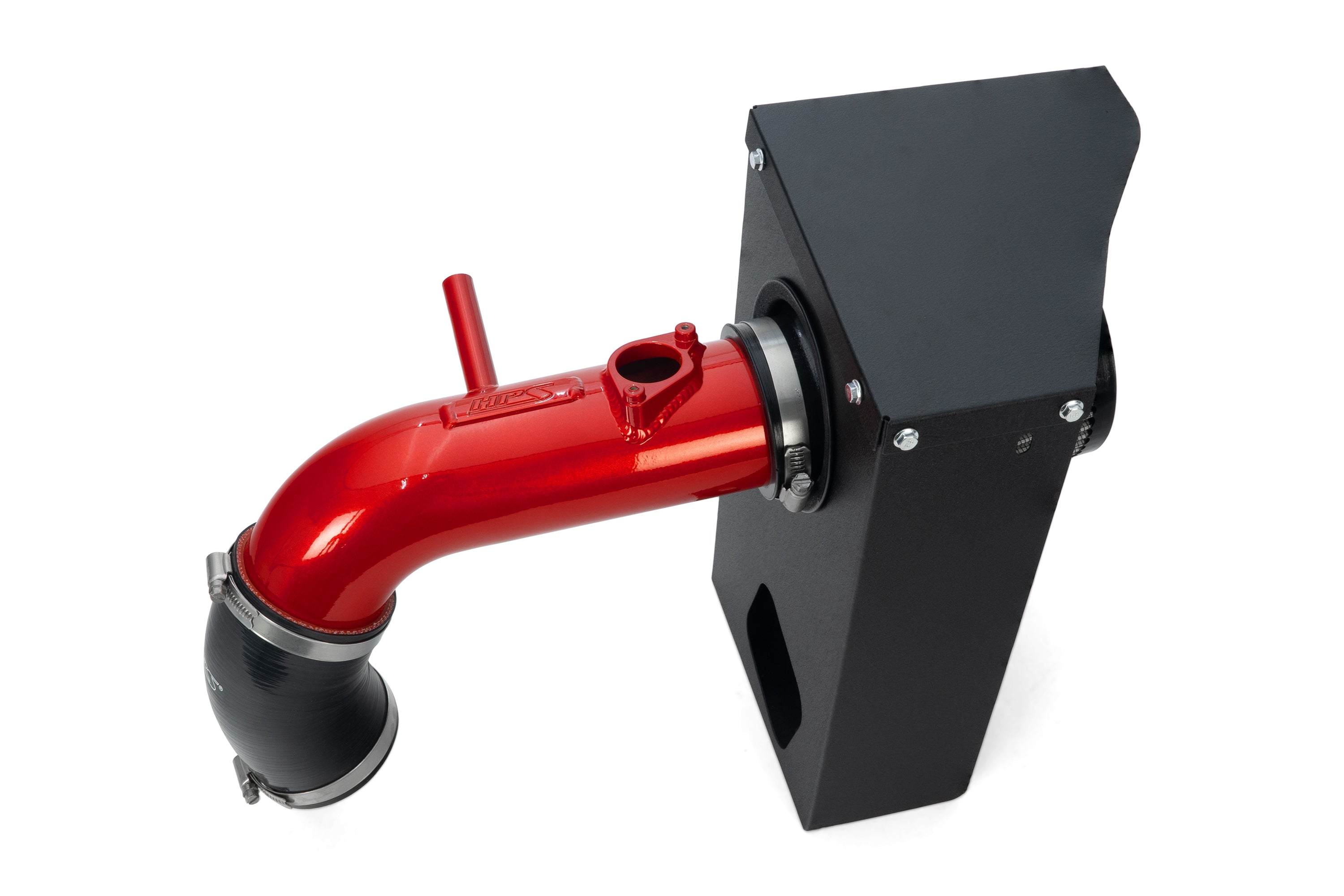 HPS Performance Air Intake Kit With Heat Shield 827-768R Red - 827-768R