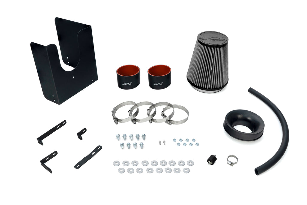 HPS Performance Air Intake Kit With Heat Shield 827-629R Red - 827-629R