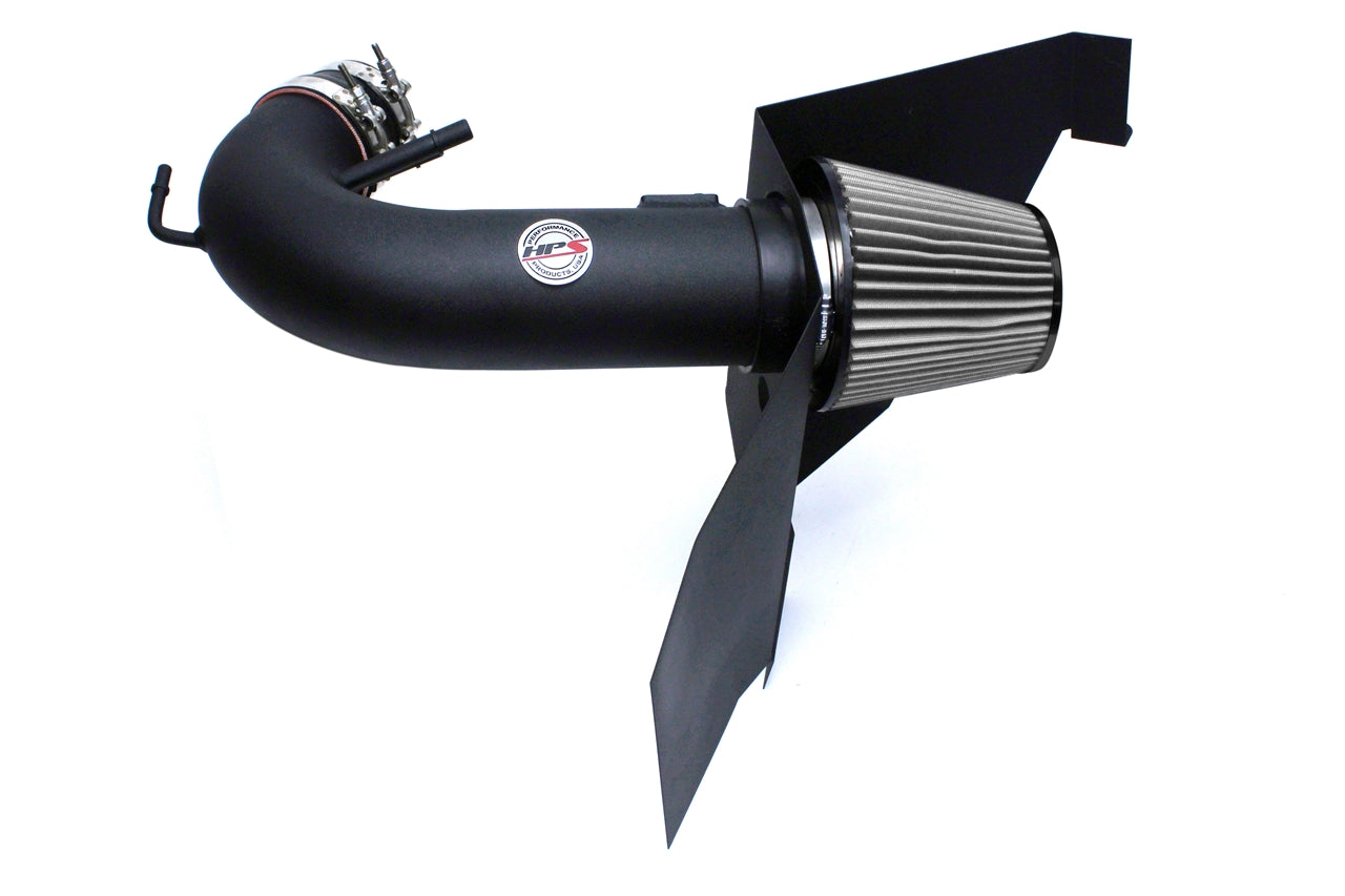 HPS Performance Air Intake Kit With Heat Shield 827-556WB Black - 827-556WB