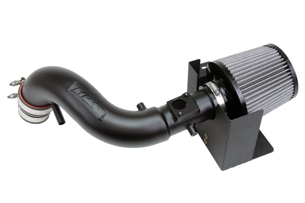 HPS Performance Air Intake Kit With Heat Shield 827-516WB Black - 827-516WB