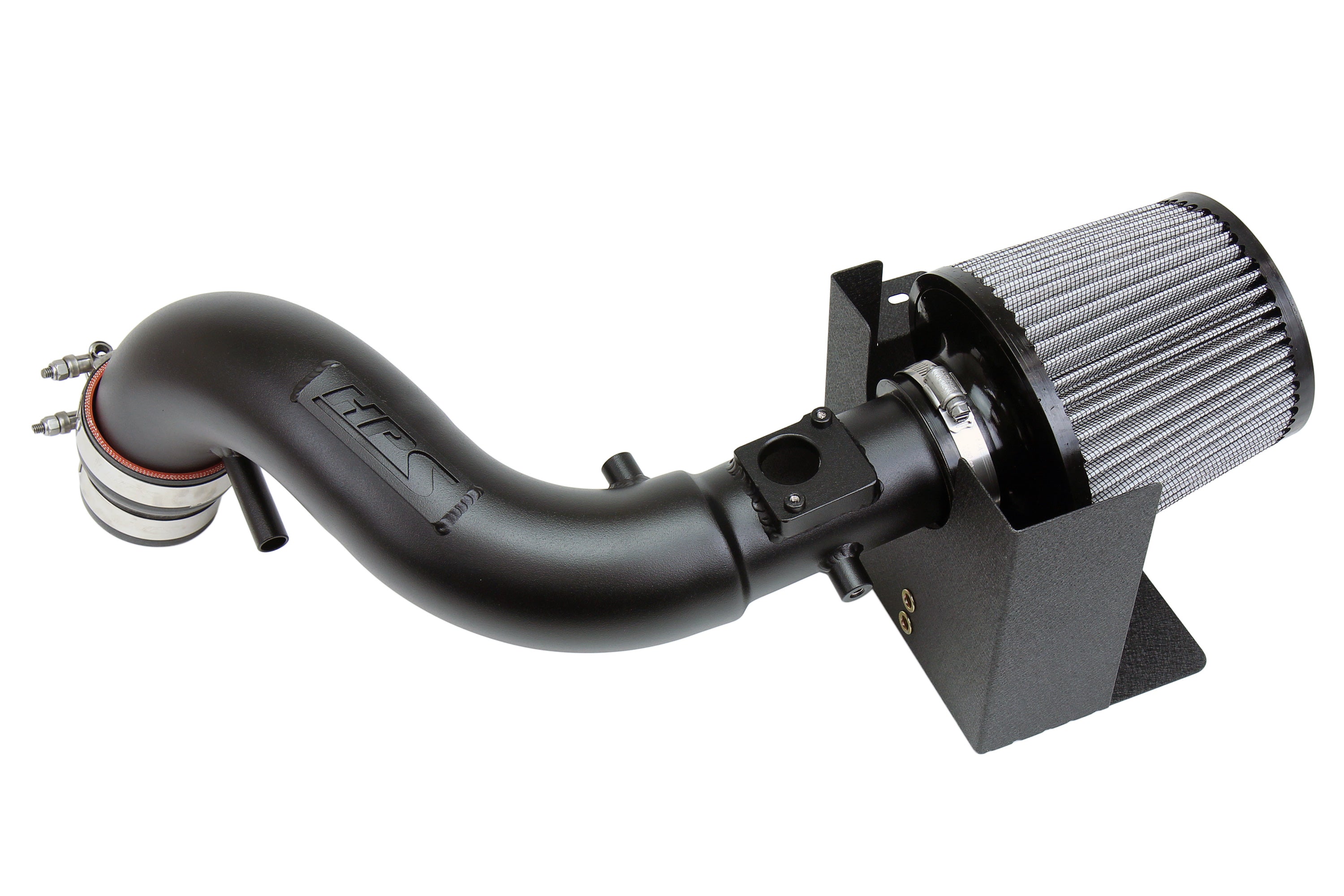 HPS Performance Air Intake Kit With Heat Shield 827-516WB Black - 827-516WB