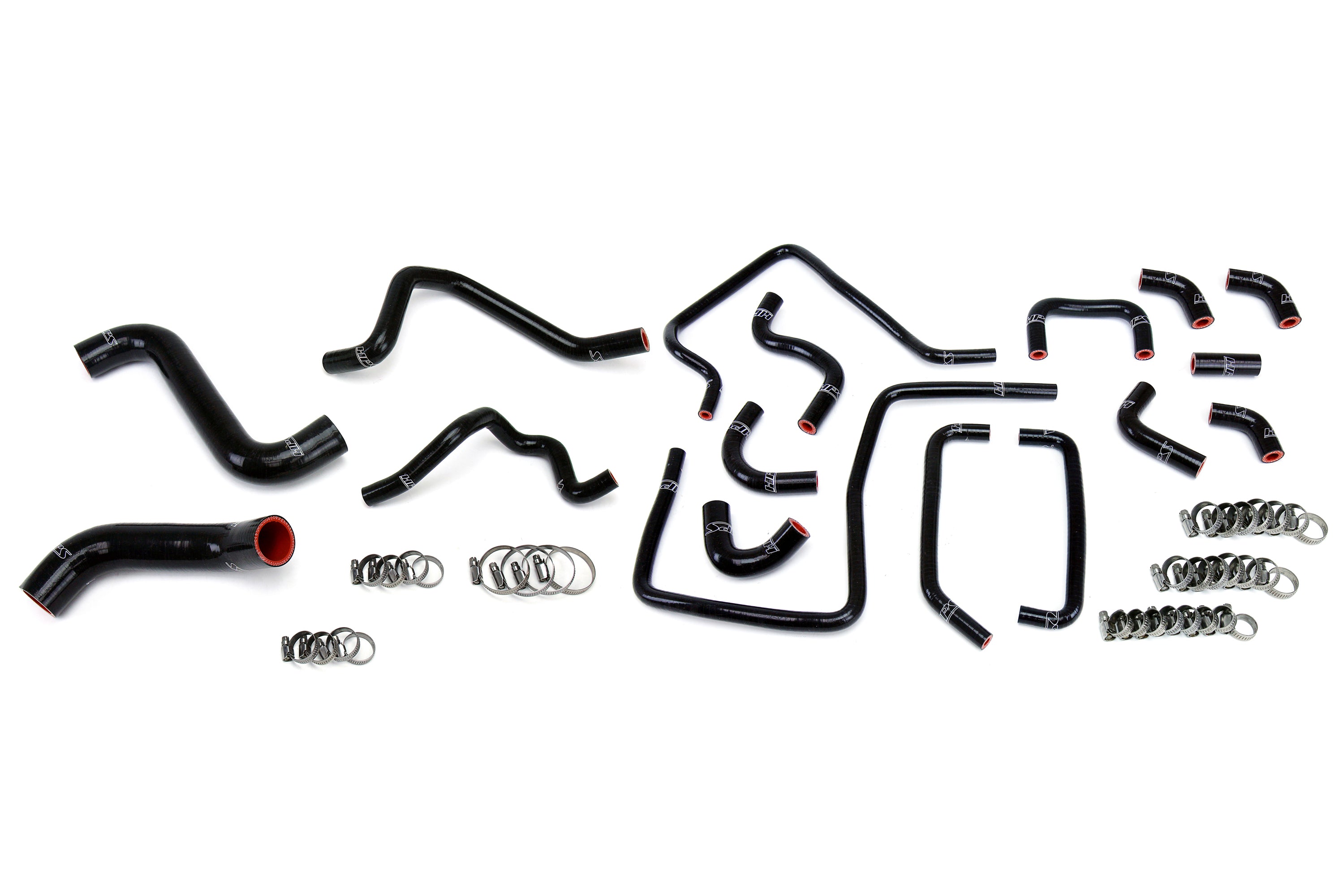 HPS Performance Hps Silicone Radiator, Heater, And Ancillary Coolant Hose Kit 57 1814 Blk Black - 57-1814-BLK