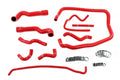 HPS Performance Hps Silicone Radiator, Heater, Throttle Body, And Expansion Tank Coolant Hose Kit 57 2088 Red Red - 57-2088-RED