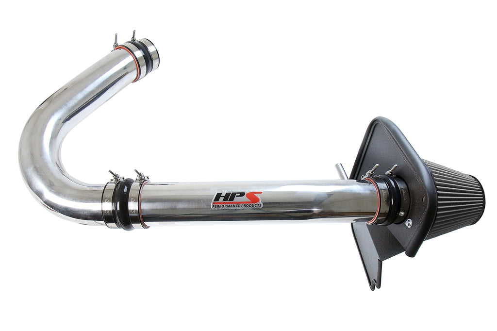 HPS Performance Air Intake Kit With Heat Shield 827-624P Polished - 827-624P