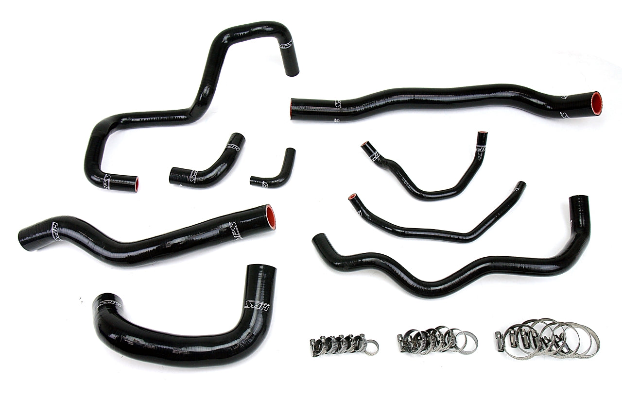 HPS Performance Hps Silicone Radiator Coolant Hose Kit 57 1513 Blk Black - 57-1513-BLK