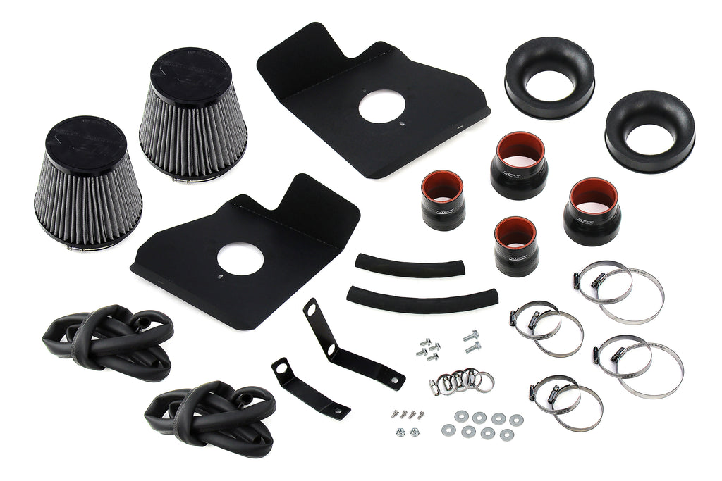 HPS Performance Air Intake Kit With Heat Shield 827-726R Red - 827-726R