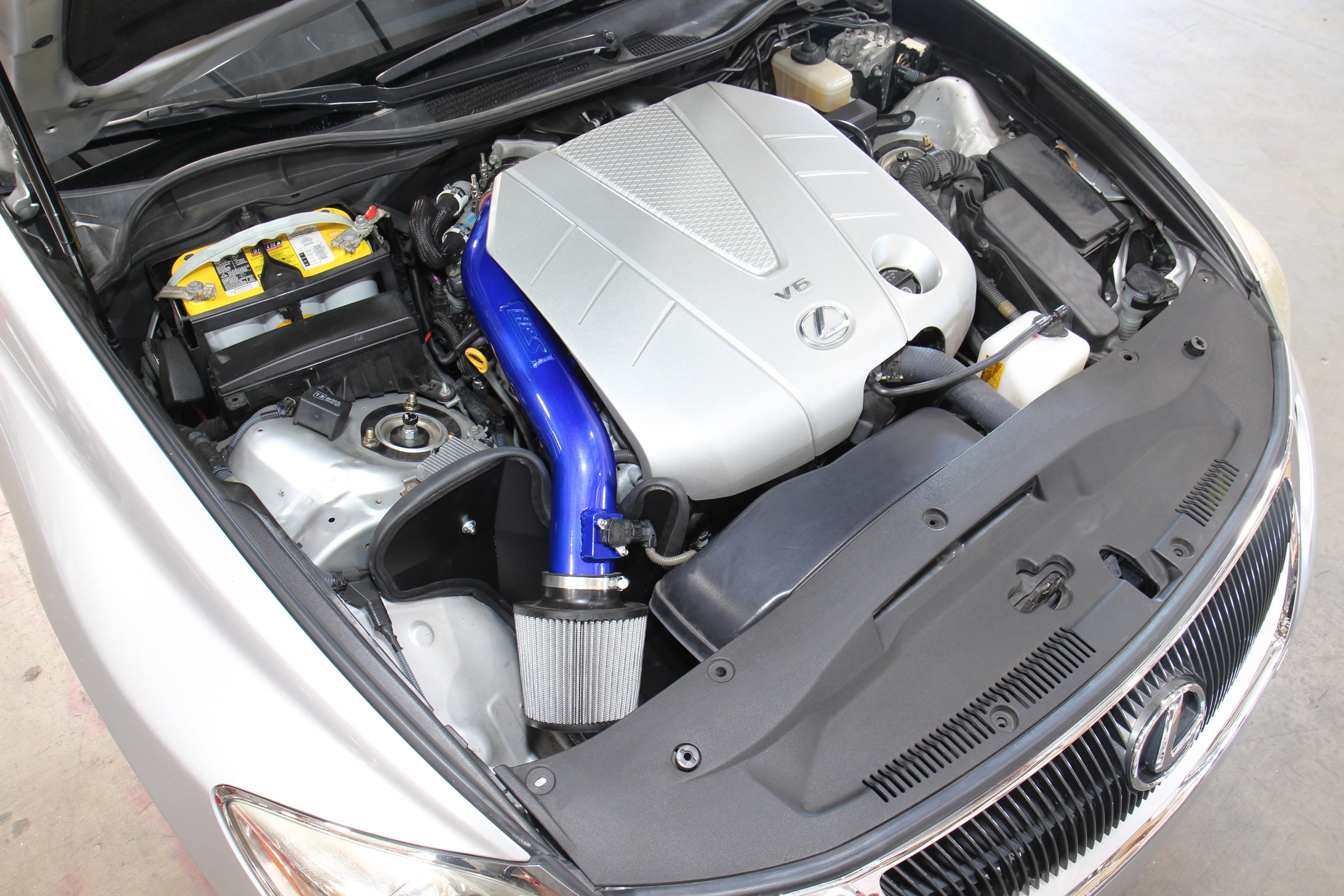 HPS Performance Air Intake Kit With Heat Shield 827-720R Red - 827-720R