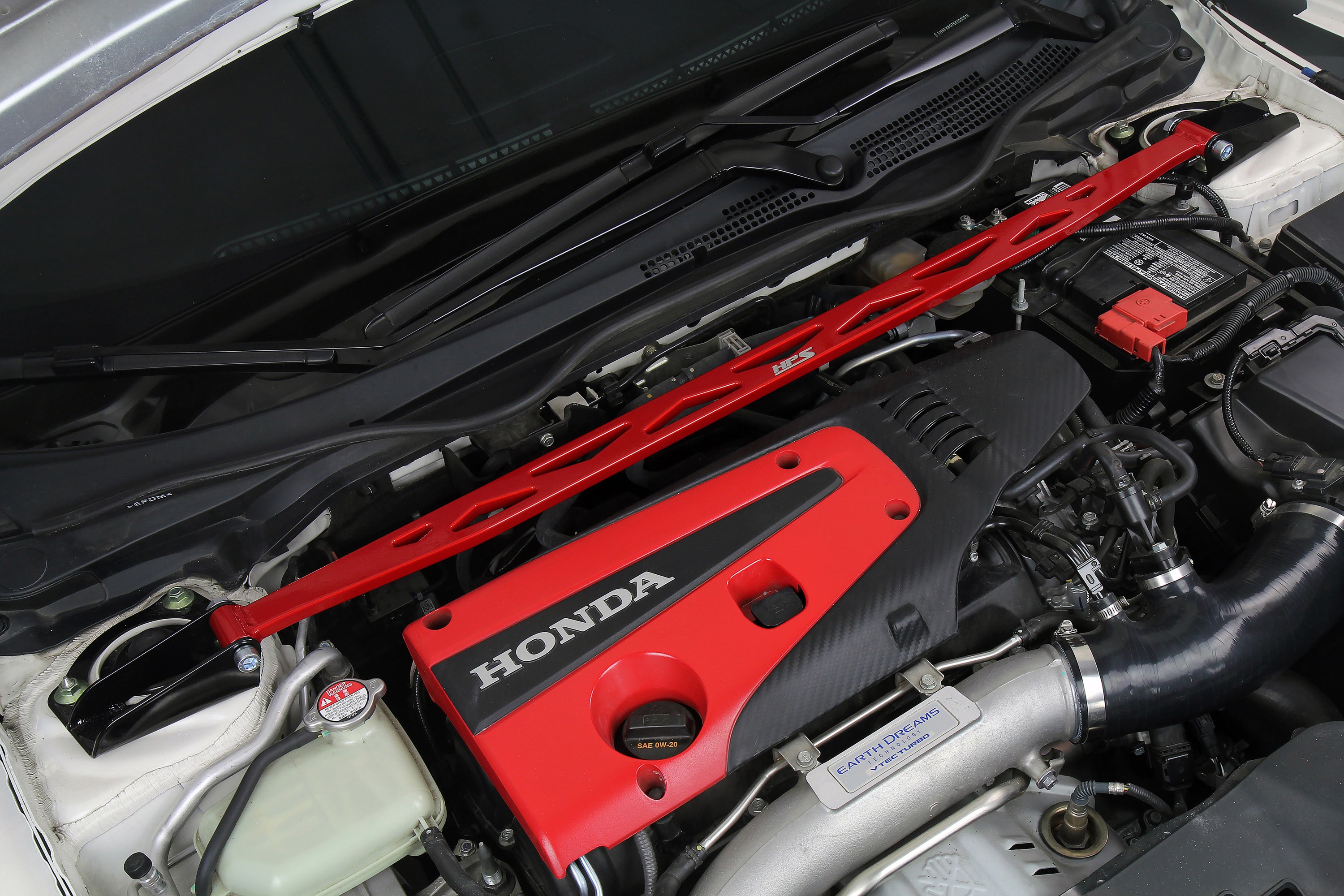 HPS Performance Front Strut Bar 42-111R Red - 42-111R