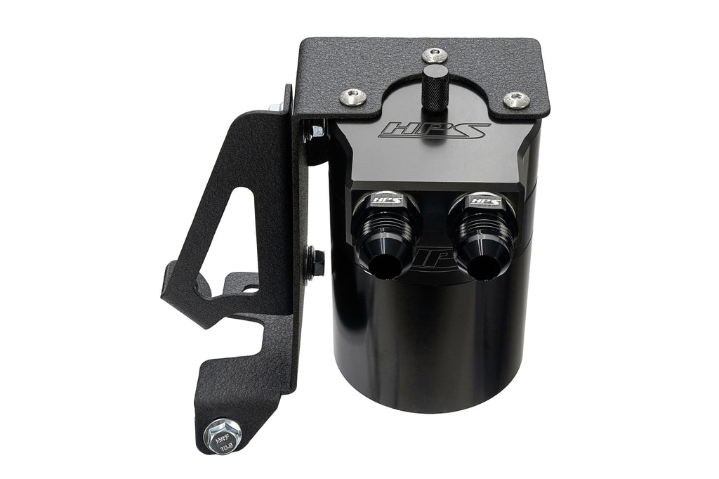 HPS Performance Oil Catch Can Kit 860-005WB, Black - 860-005WB
