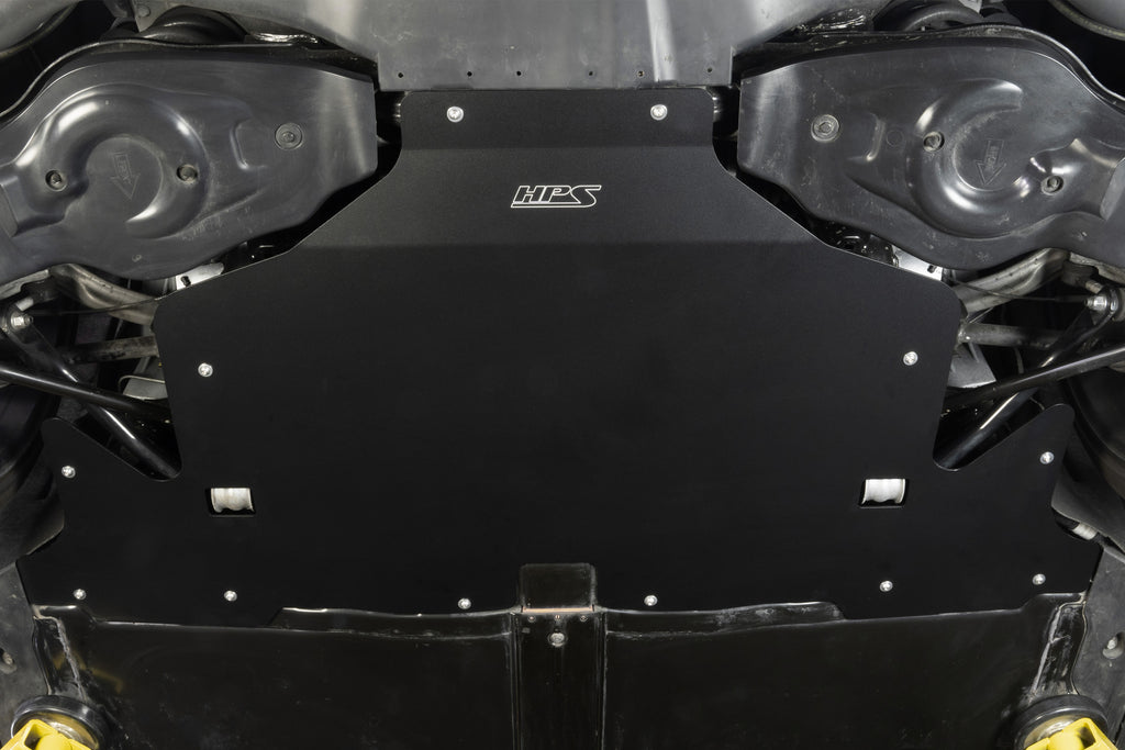 HPS Performance Rear Skid Plate Kit SP-102 Black - SP-102