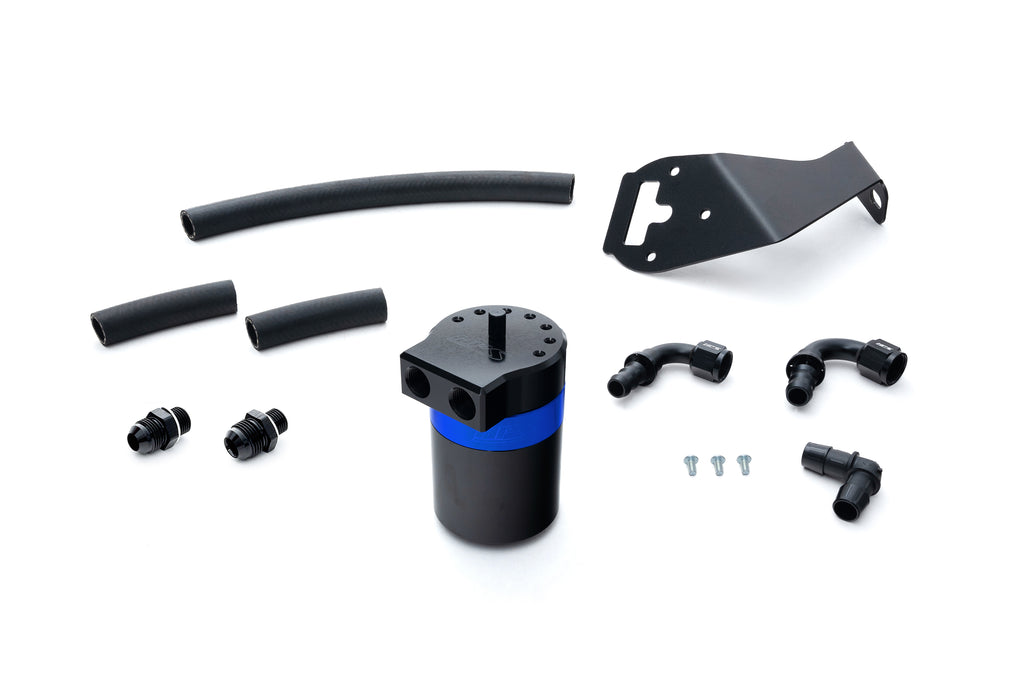 HPS Performance Oil Catch Can Kit 860-030BL Blue - 860-030BL