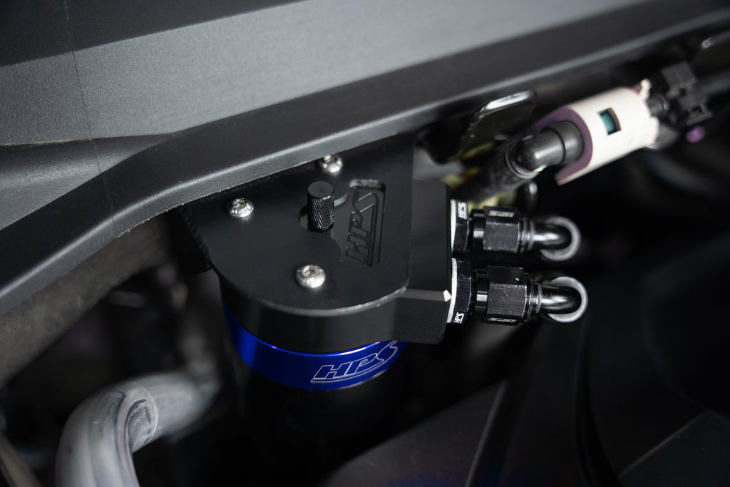 HPS Performance Oil Catch Can Kit 860-015 Blue - 860-015BL