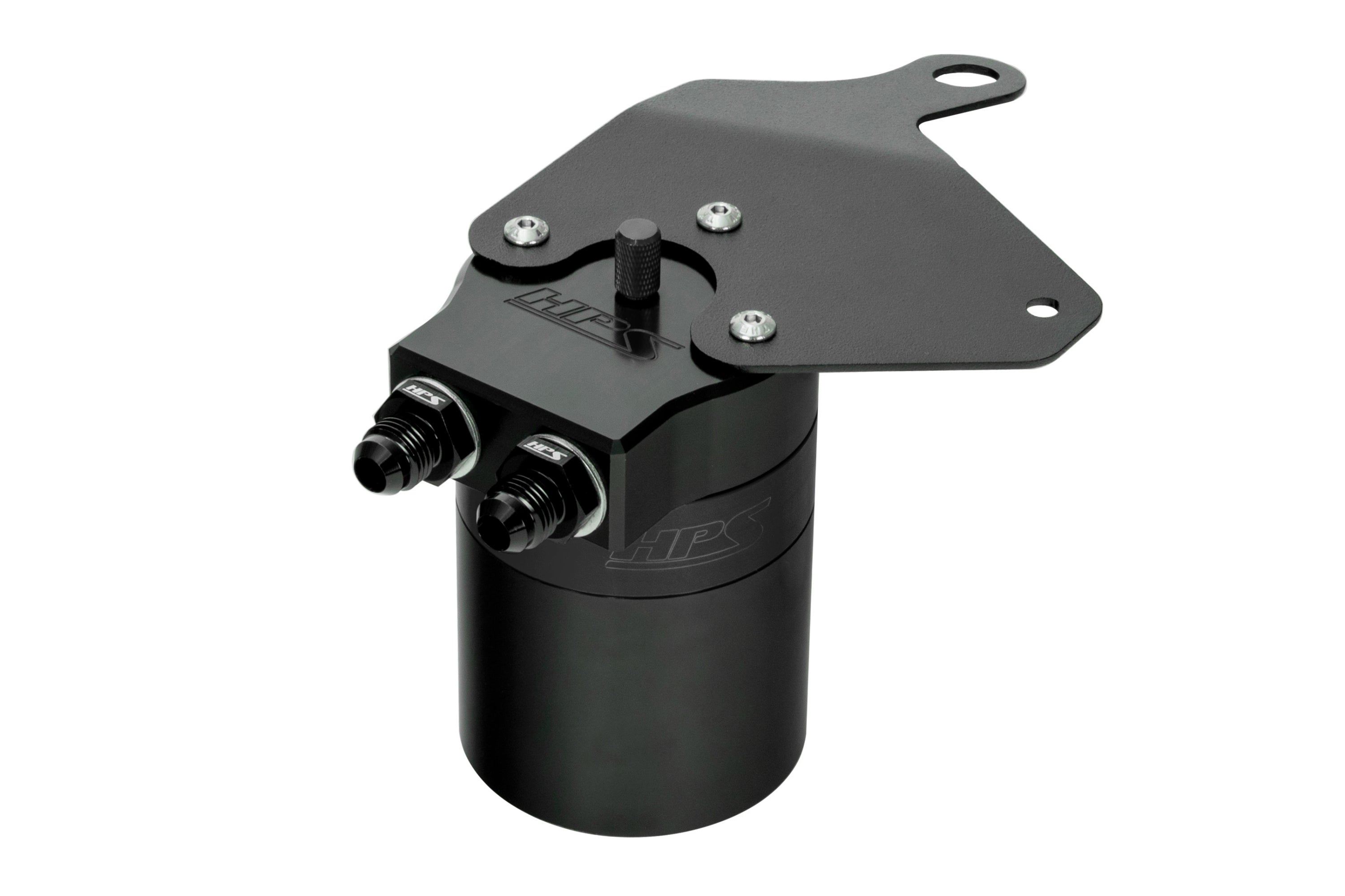 HPS Performance Oil Catch Can Kit 860-011WB, Black - 860-011WB