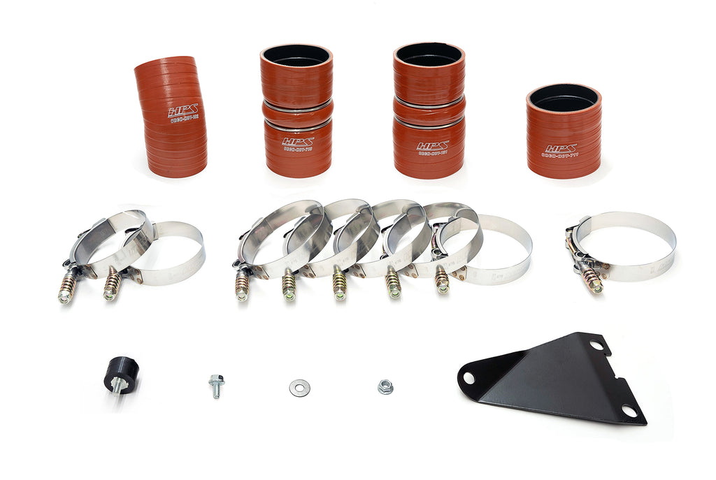 HPS Performance Hot and Cold Side Charge Pipe Kit 17-105WB Black - 17-105WB