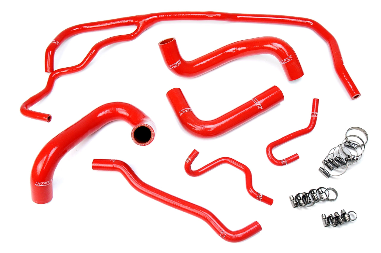 HPS Performance Hps Silicone Radiator Coolant Hose Kit 57 1725 Red Red - 57-1725-RED