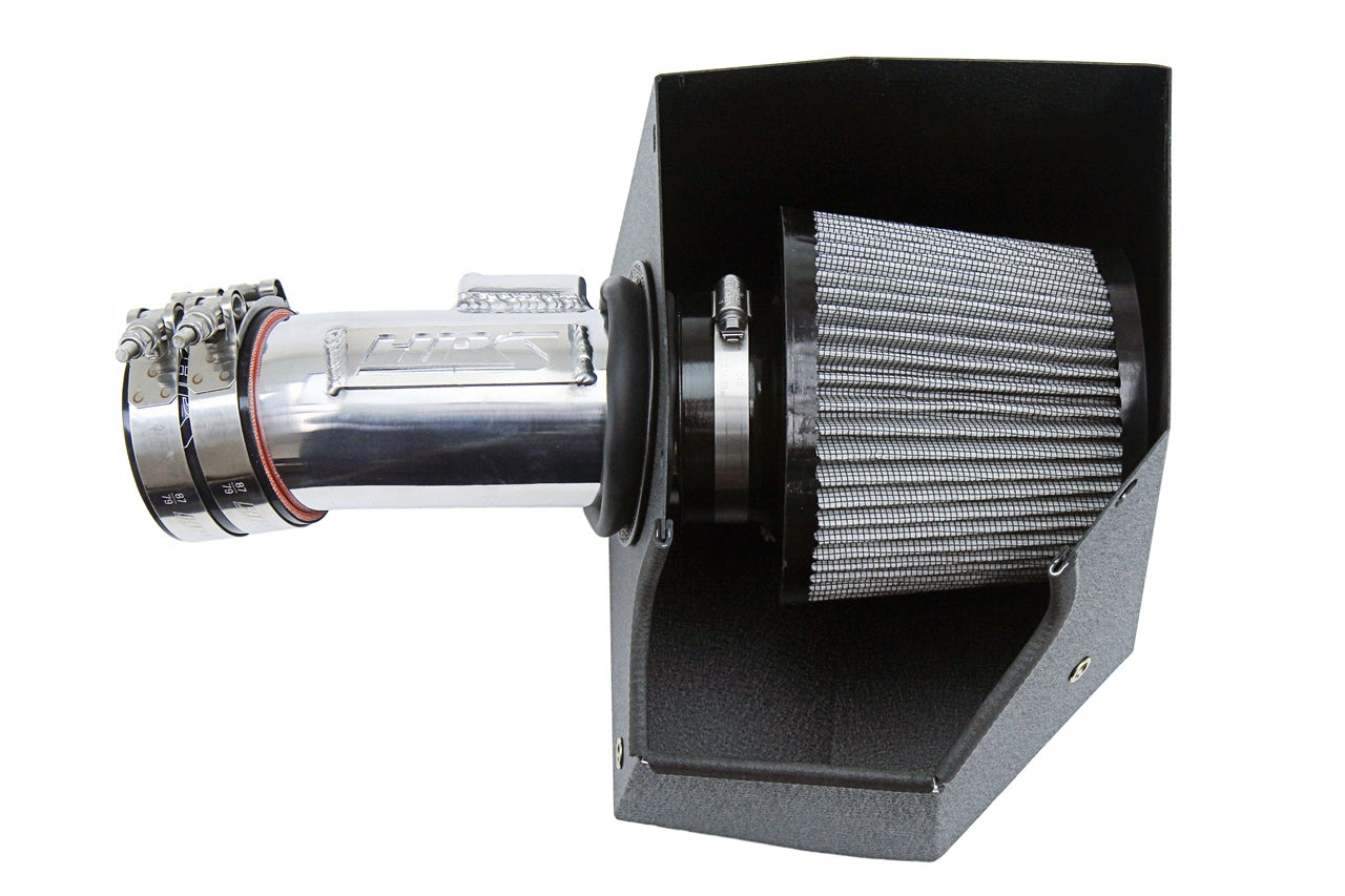 HPS Performance Air Intake Kit With Heat Shield 827-656P Polished - 827-656P