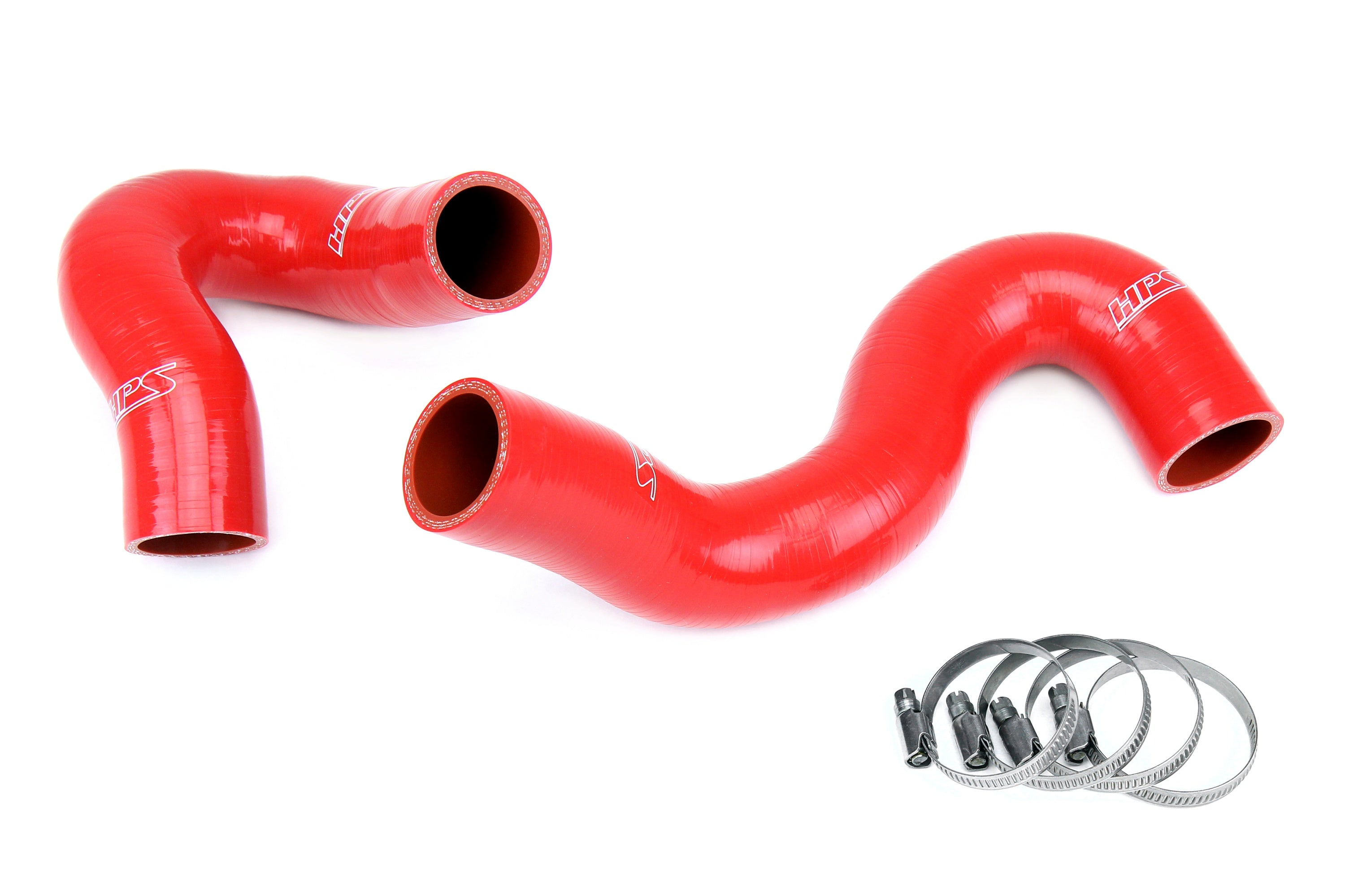 HPS Performance Hps Silicone Radiator Coolant Hose Kit 57 1968 Red Red - 57-1968-RED