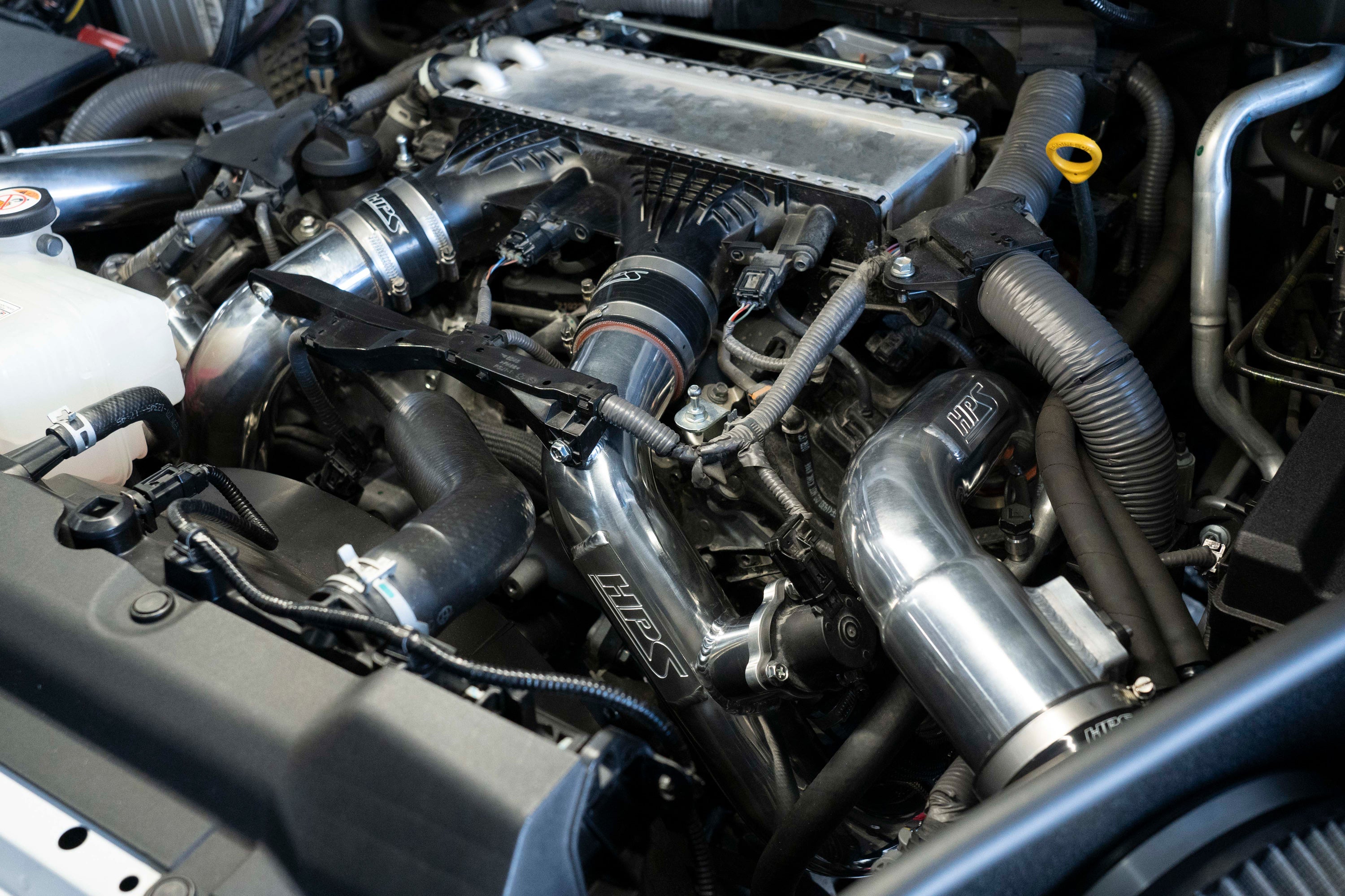 HPS Performance Hot Side Charge Pipe Kit 17-148WB Black - 17-148WB