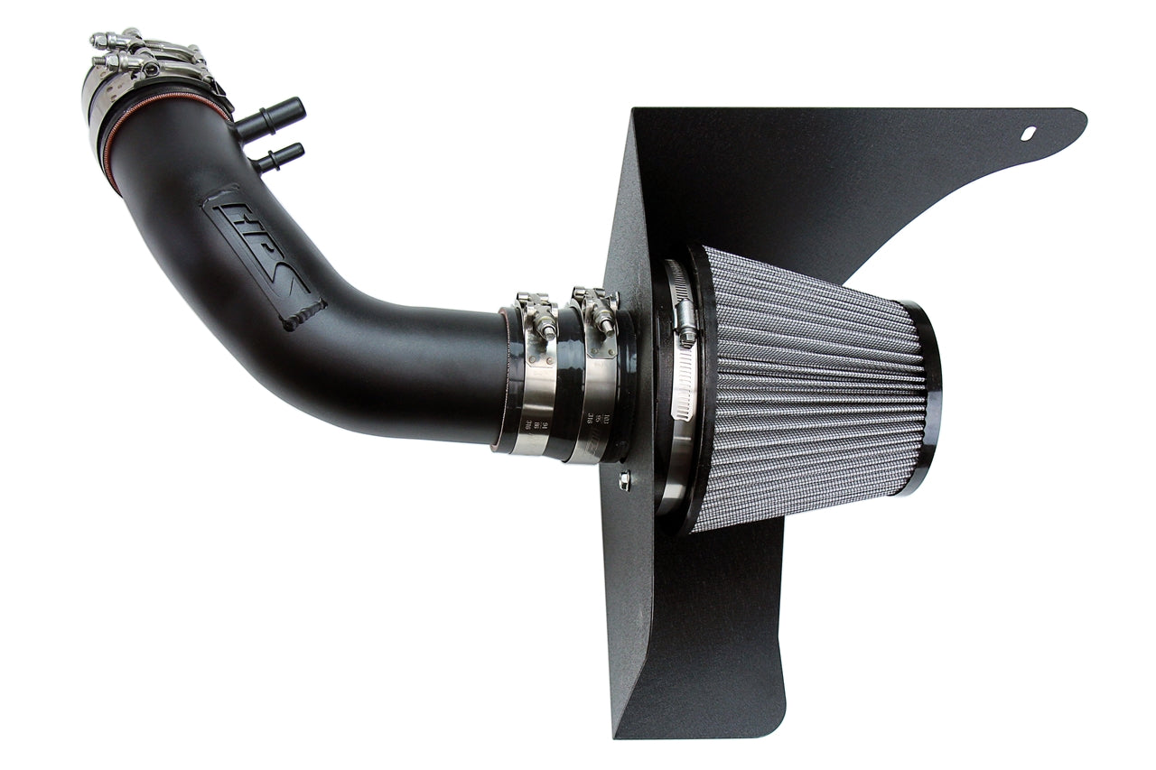 HPS Performance Air Intake Kit With Heat Shield 827-638WB Black - 827-638WB
