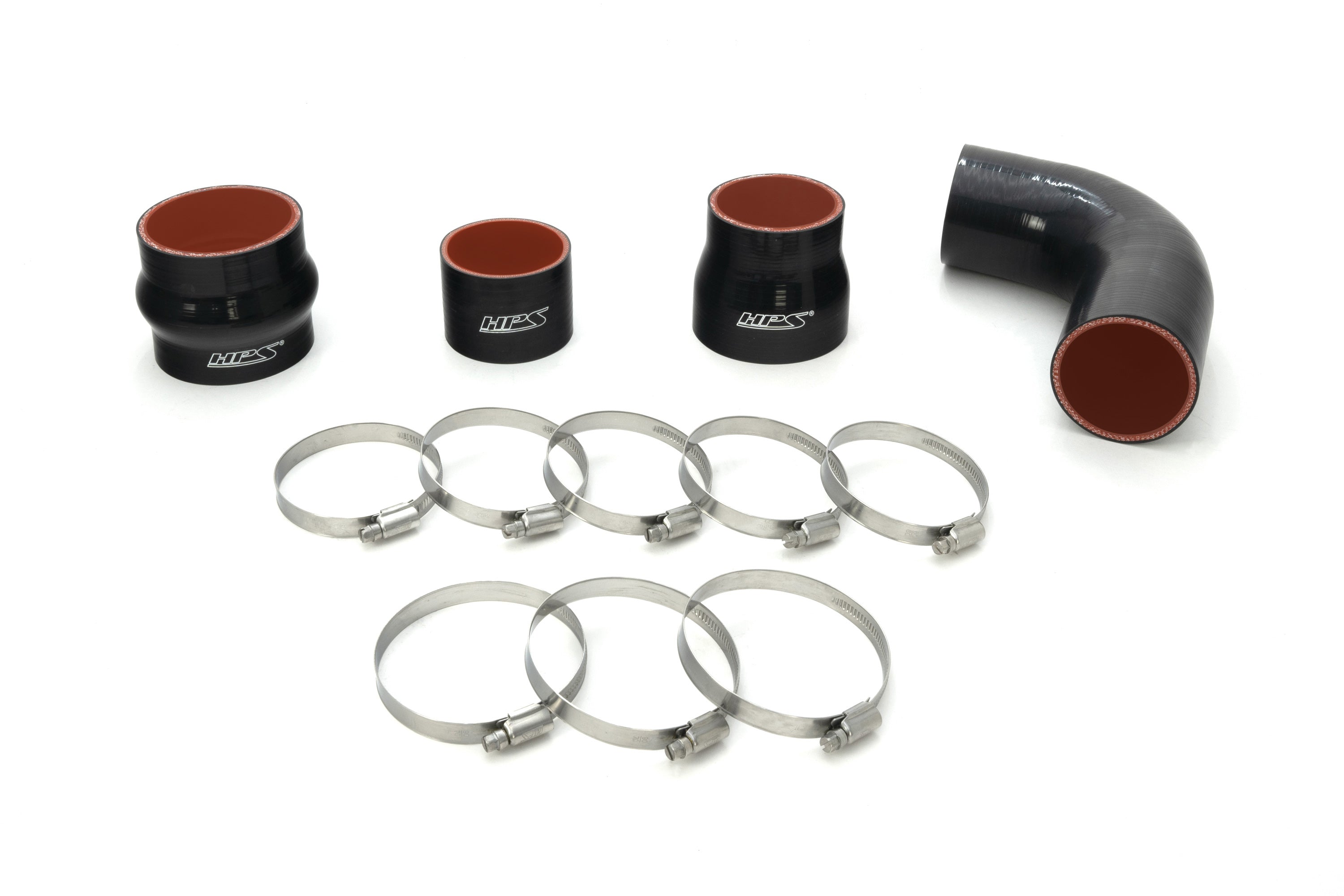 HPS Performance Hot and Cold Side Turbo Charge Pipe Kit 17-163P Polished - 17-163P