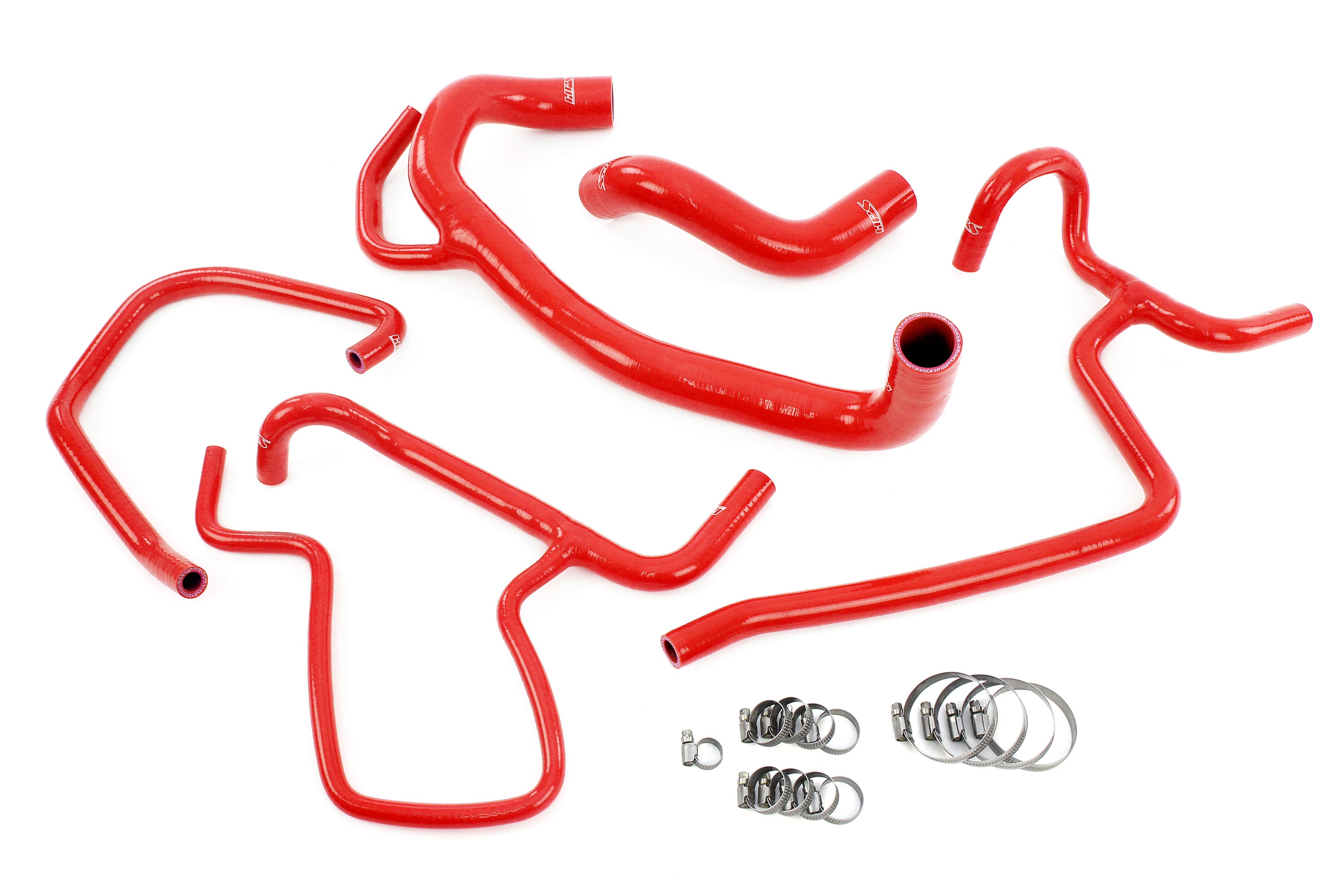 HPS Performance Hps Silicone Radiator And Heater Coolant Hose Kit 57 1616 Red Red - 57-1616-RED