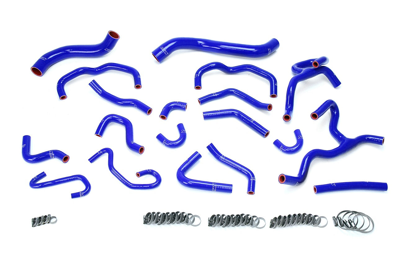 HPS Performance Hps Silicone Radiator And Heater Coolant Hose Kit 57 1709 Blue Blue - 57-1709-BLUE