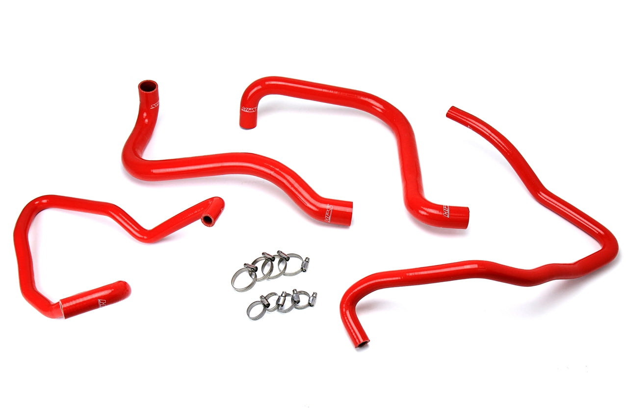 HPS Performance Hps Silicone Radiator And Heater Coolant Hose Kit 57 1589 Red Red - 57-1589-RED