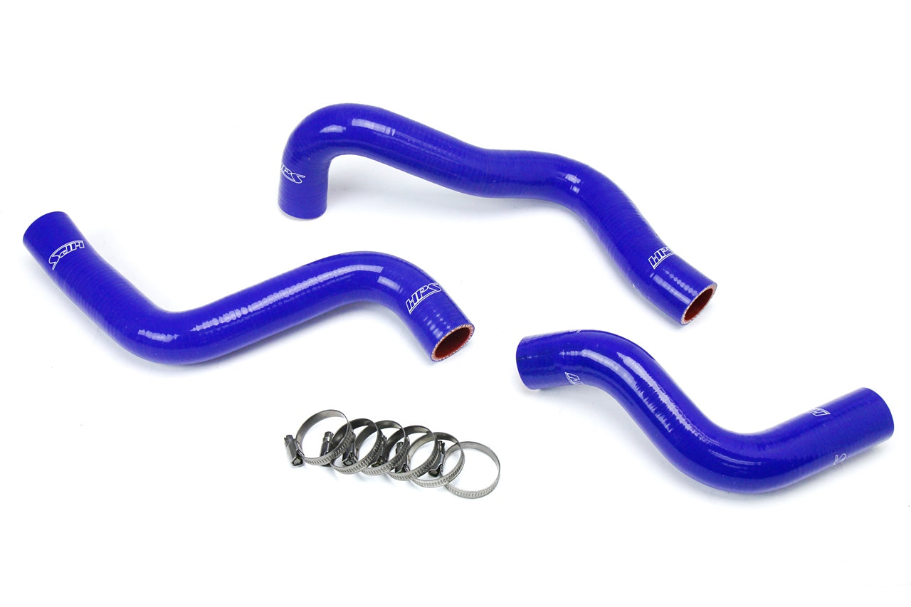 HPS Performance Hps Silicone Radiator Coolant Hose Kit 57 1634 Blue Blue - 57-1634-BLUE