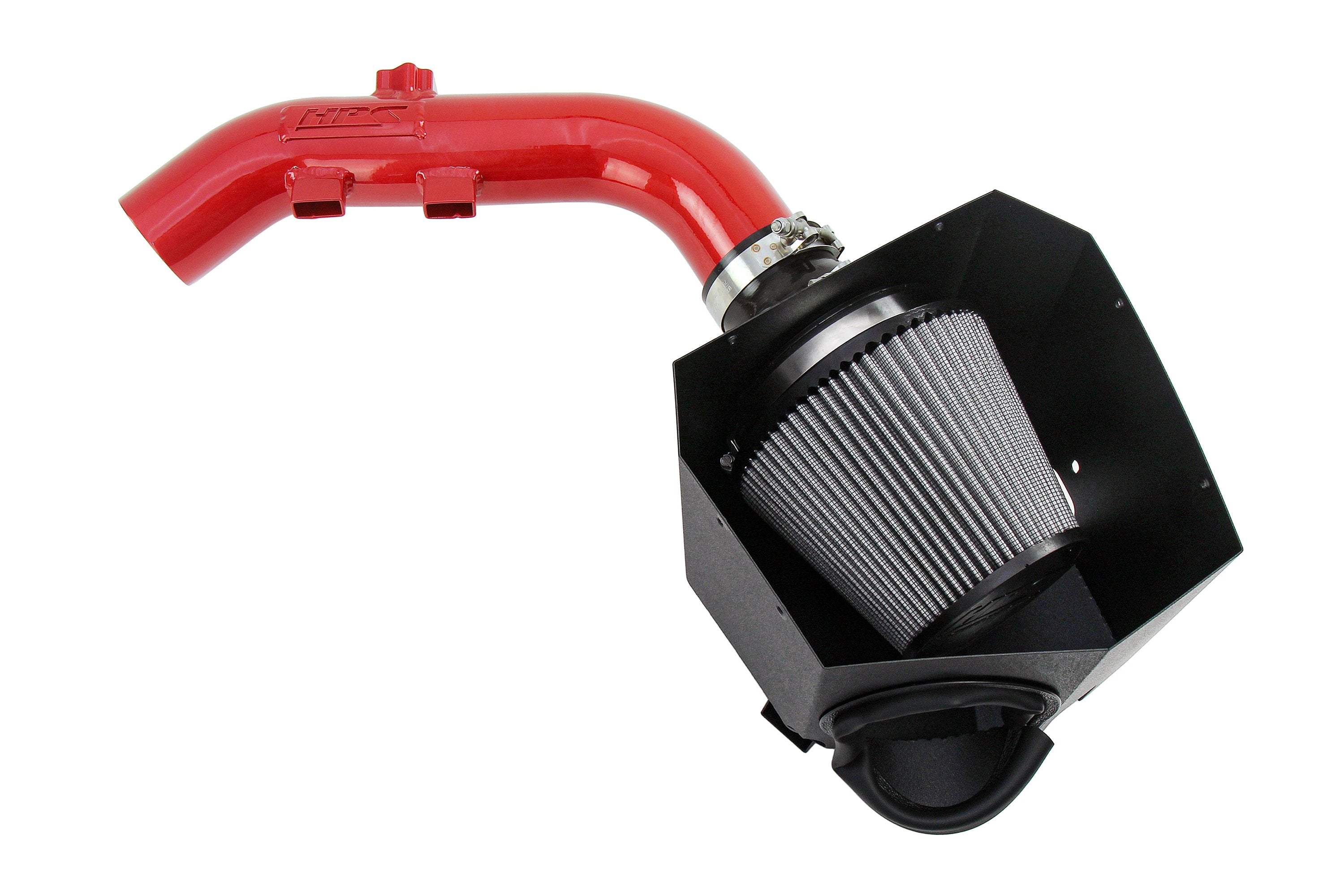 HPS Performance Air Intake Kit With Heat Shield 827-699R Red - 827-699R