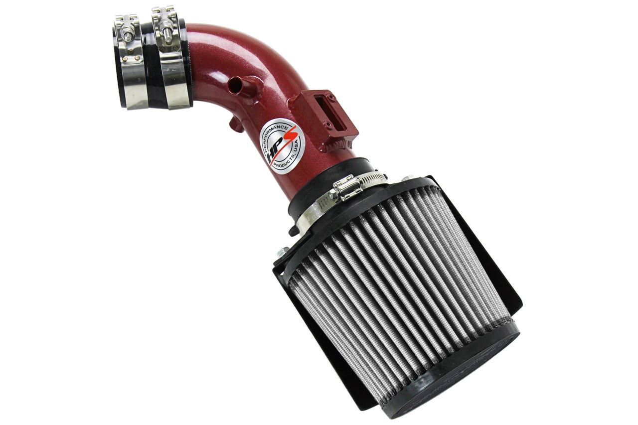 HPS Performance Air Intake Kit With Heat Shield 827-163R Red - 827-163R