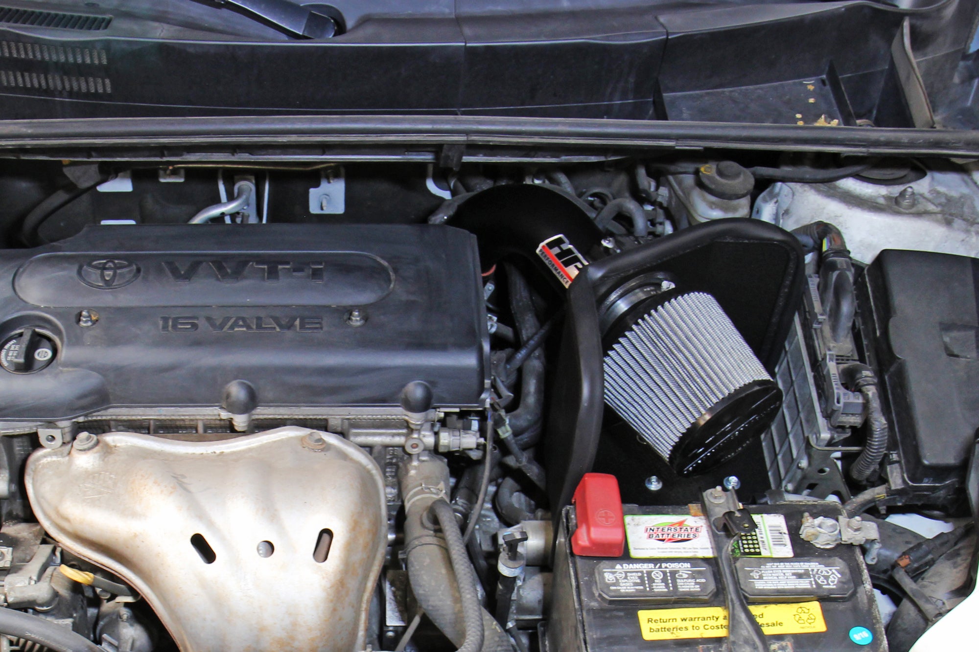HPS Performance Air Intake Kit With Heat Shield 827-696R Red - 827-696R