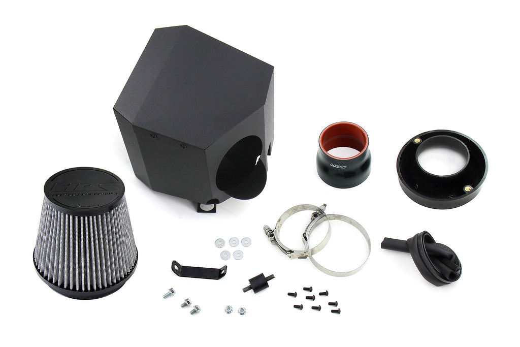 HPS Performance Air Intake Kit With Heat Shield 827-699R Red - 827-699R