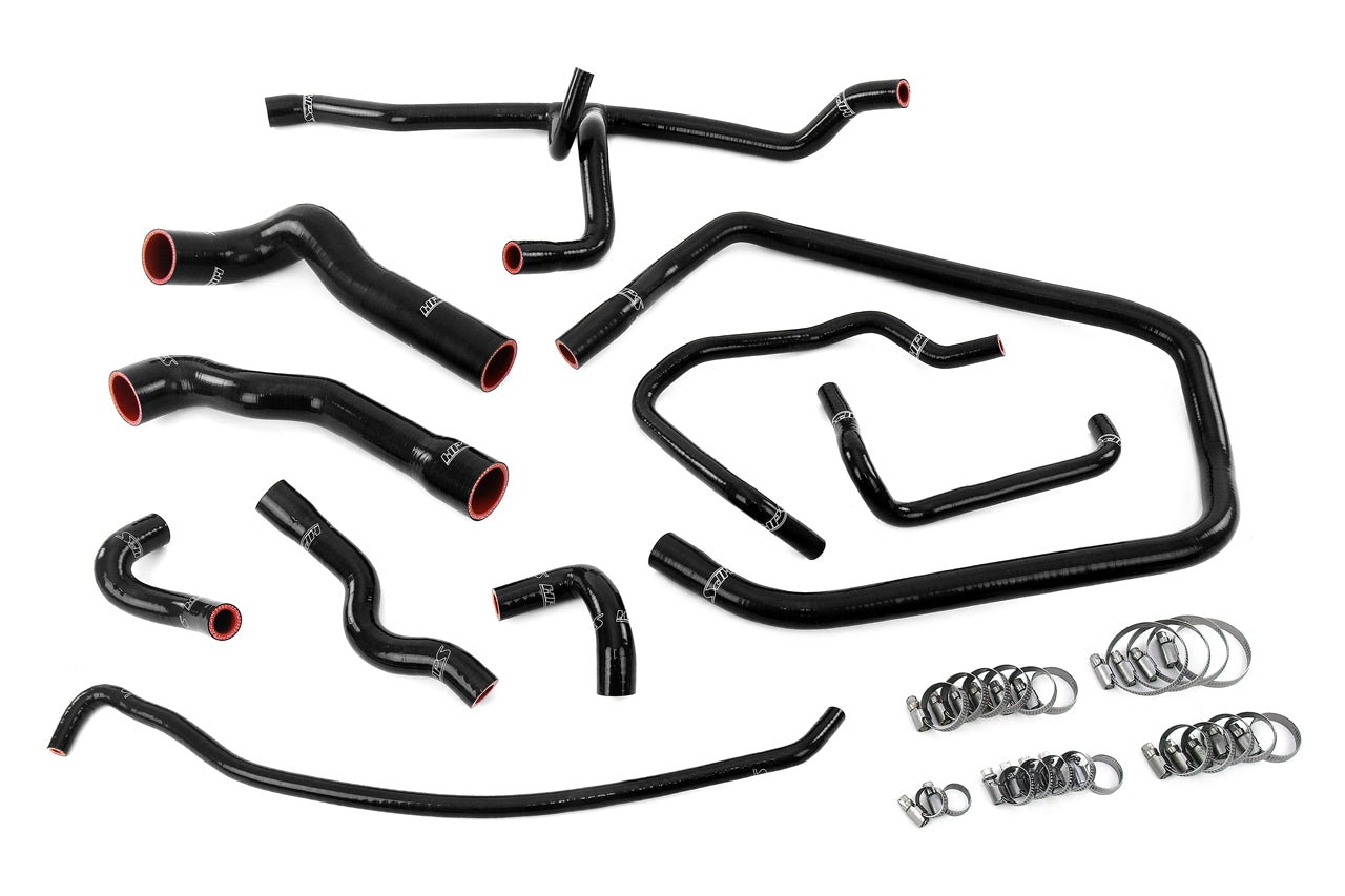 HPS Performance Hps Silicone Radiator, Heater, Throttle Body, And Expansion Tank Coolant Hose Kit 57 2083 Blk Black - 57-2083-BLK