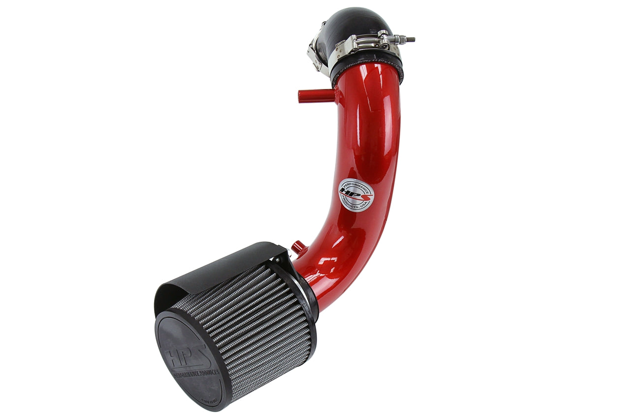 HPS Performance Air Intake Kit With Heat Shield 827-301R Red - 827-301R