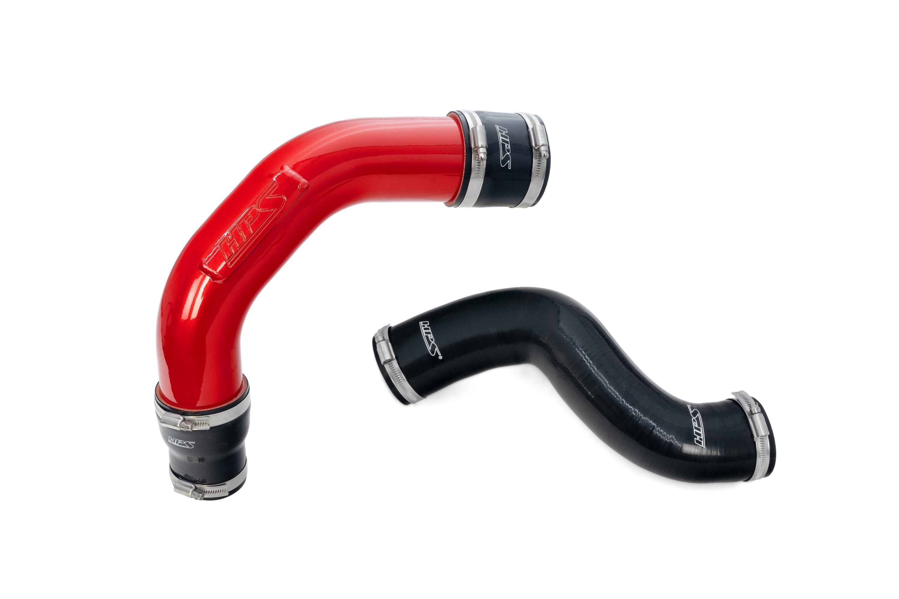 HPS Performance Hot and Cold Side Turbo Charge Pipe Kit 17-164R Red - 17-164R