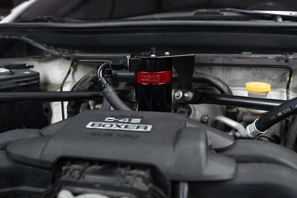 HPS Performance Oil Catch Can Kit 860-030 Red - 860-030