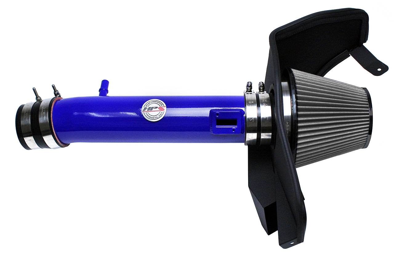HPS Performance Air Intake Kit With Heat Shield 827-561BL Blue - 827-561BL