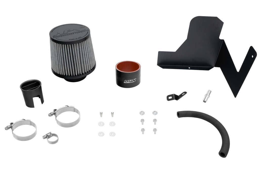 HPS Performance Air Intake Kit With Heat Shield 827-563WB Black - 827-563WB