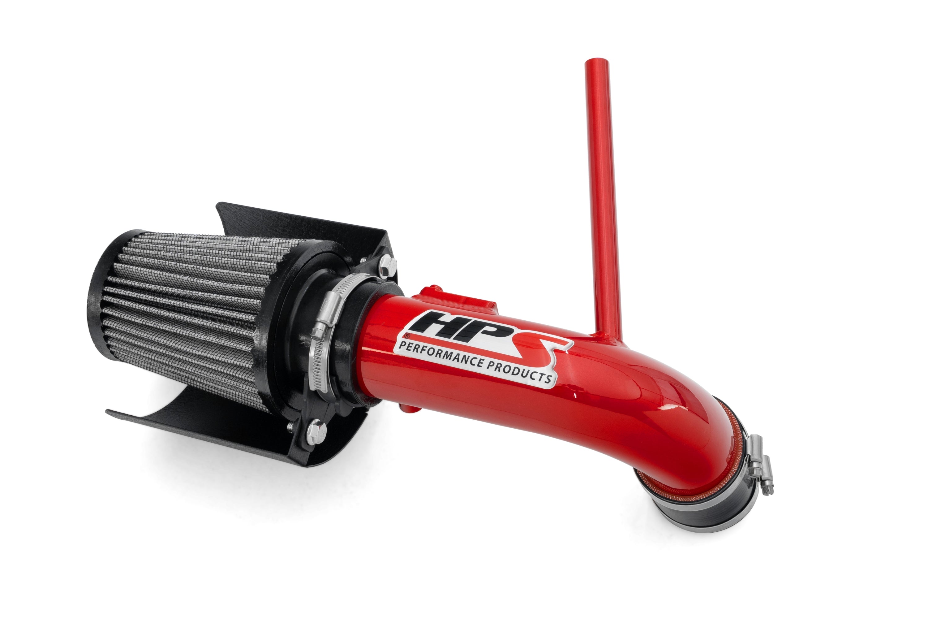 HPS Performance Air Intake Kit With Heat Shield 827-784R Red - 827-784R