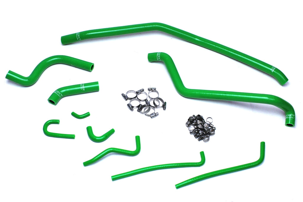 HPS Performance Hps Silicone Radiator Coolant Hose Kit 57 1504 Grn Green - 57-1504-GRN