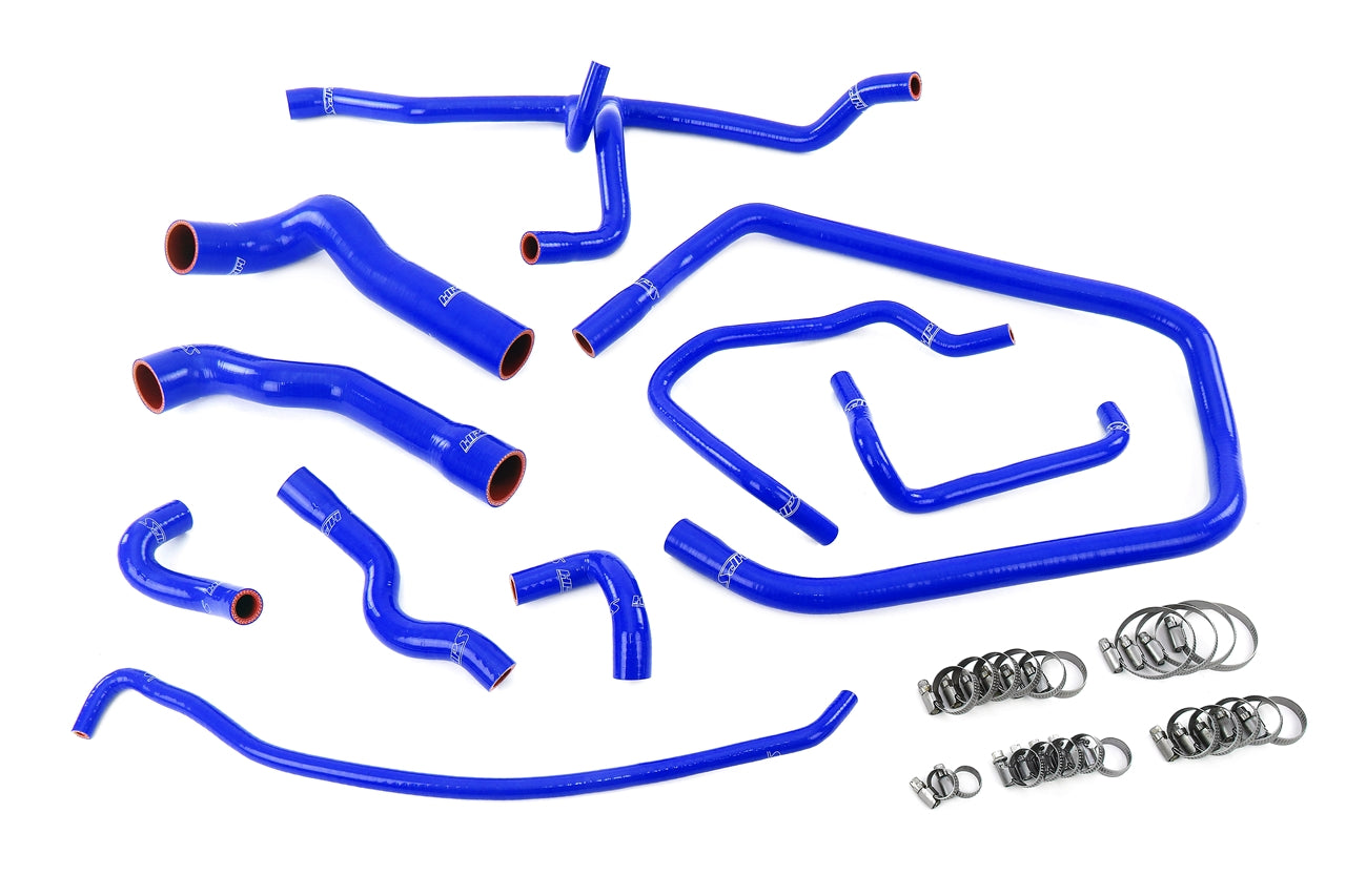 HPS Performance Hps Silicone Radiator, Heater, Throttle Body, And Expansion Tank Coolant Hose Kit 57 2083 Blue Blue - 57-2083-BLUE