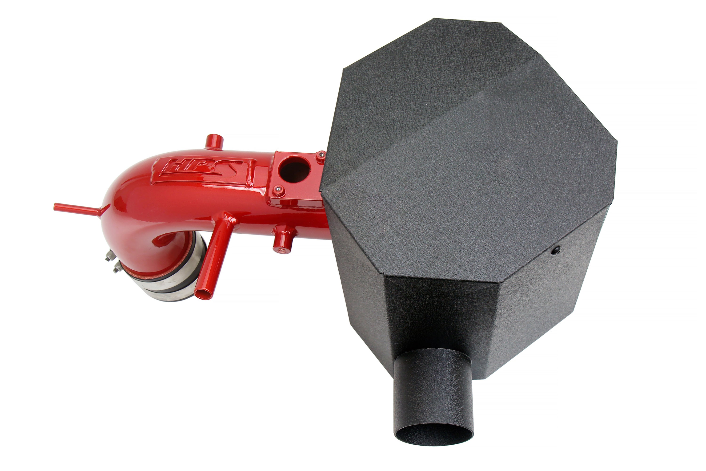 HPS Performance Air Intake Kit With Heat Shield 827-691R Red - 827-691R