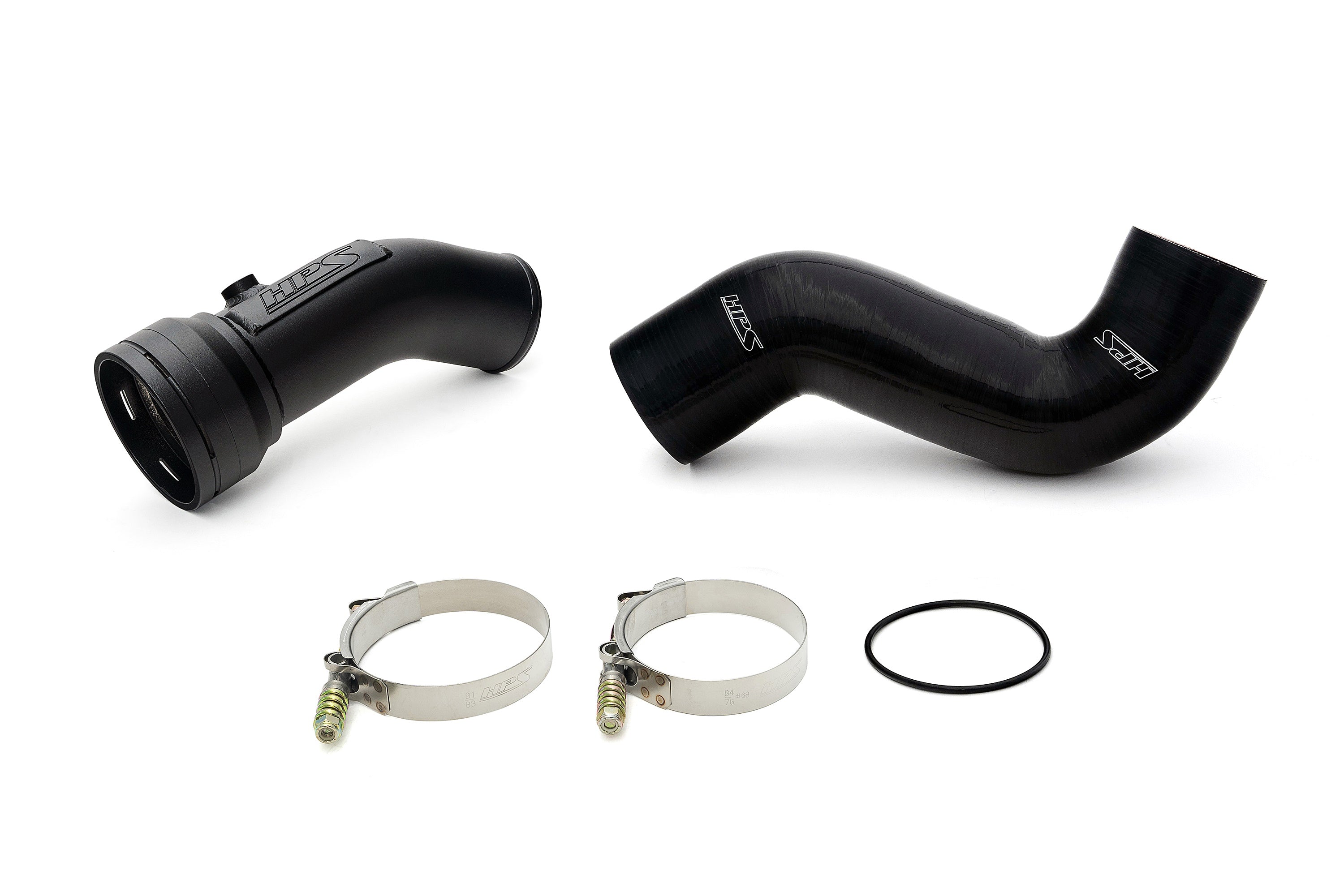 HPS Performance Cold Side Charge Pipe Kit 17-155WB Black - 17-155WB