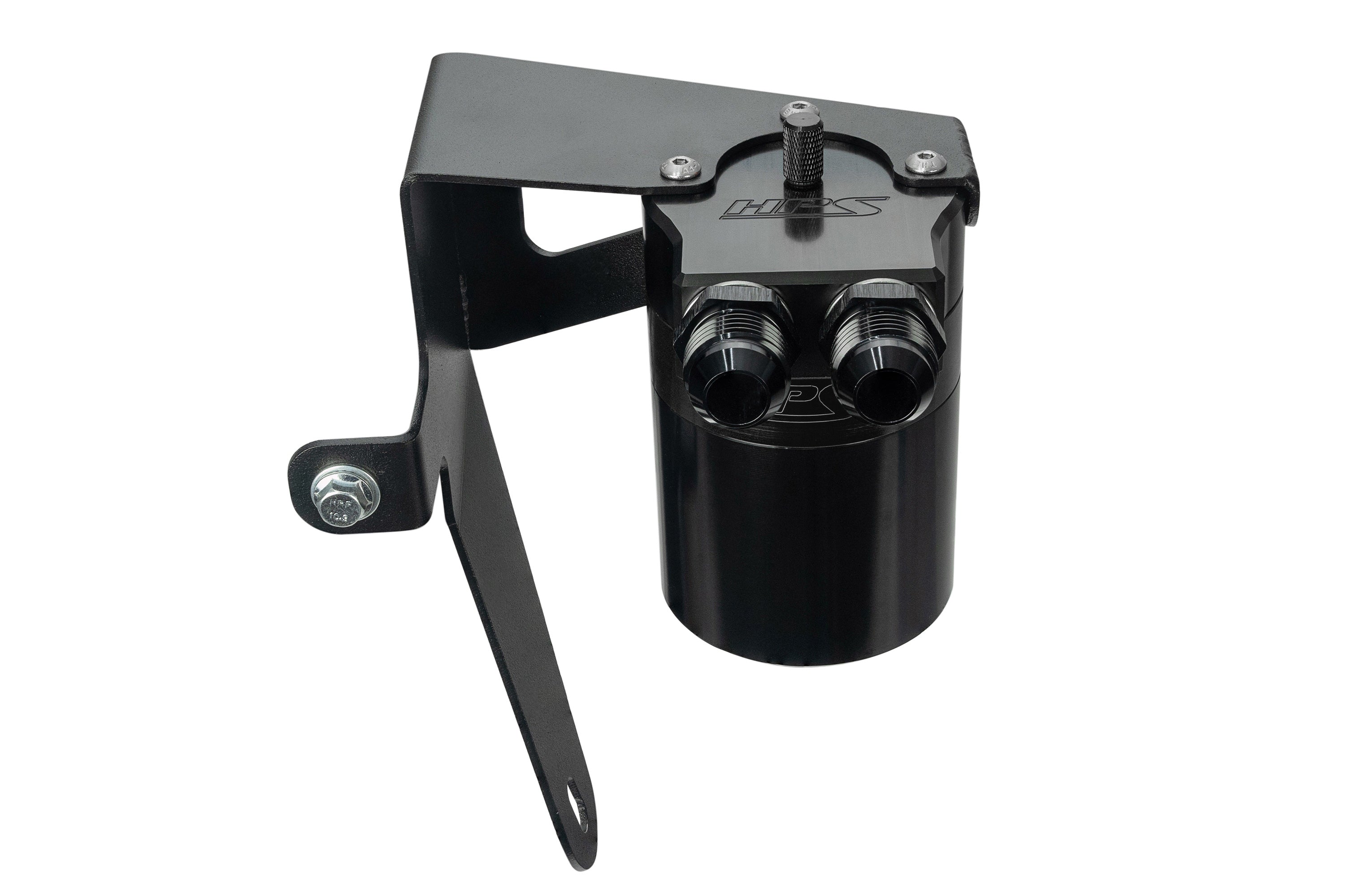 HPS Performance Oil Catch Can Kit 860-009WB, Black - 860-009WB