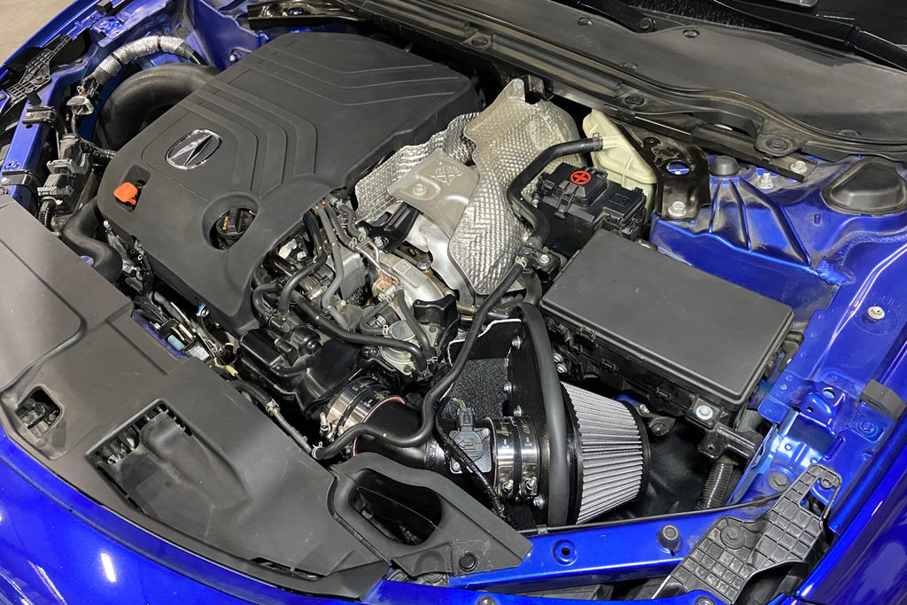 HPS Performance Air Intake Kit With Heat Shield 827-717BL Blue - 827-717BL