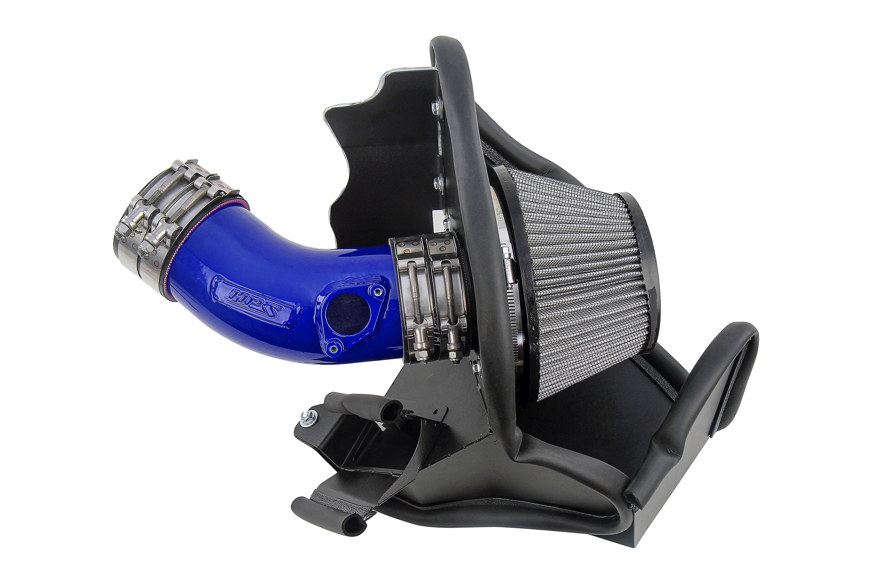 HPS Performance Air Intake Kit With Heat Shield 827-717BL Blue - 827-717BL