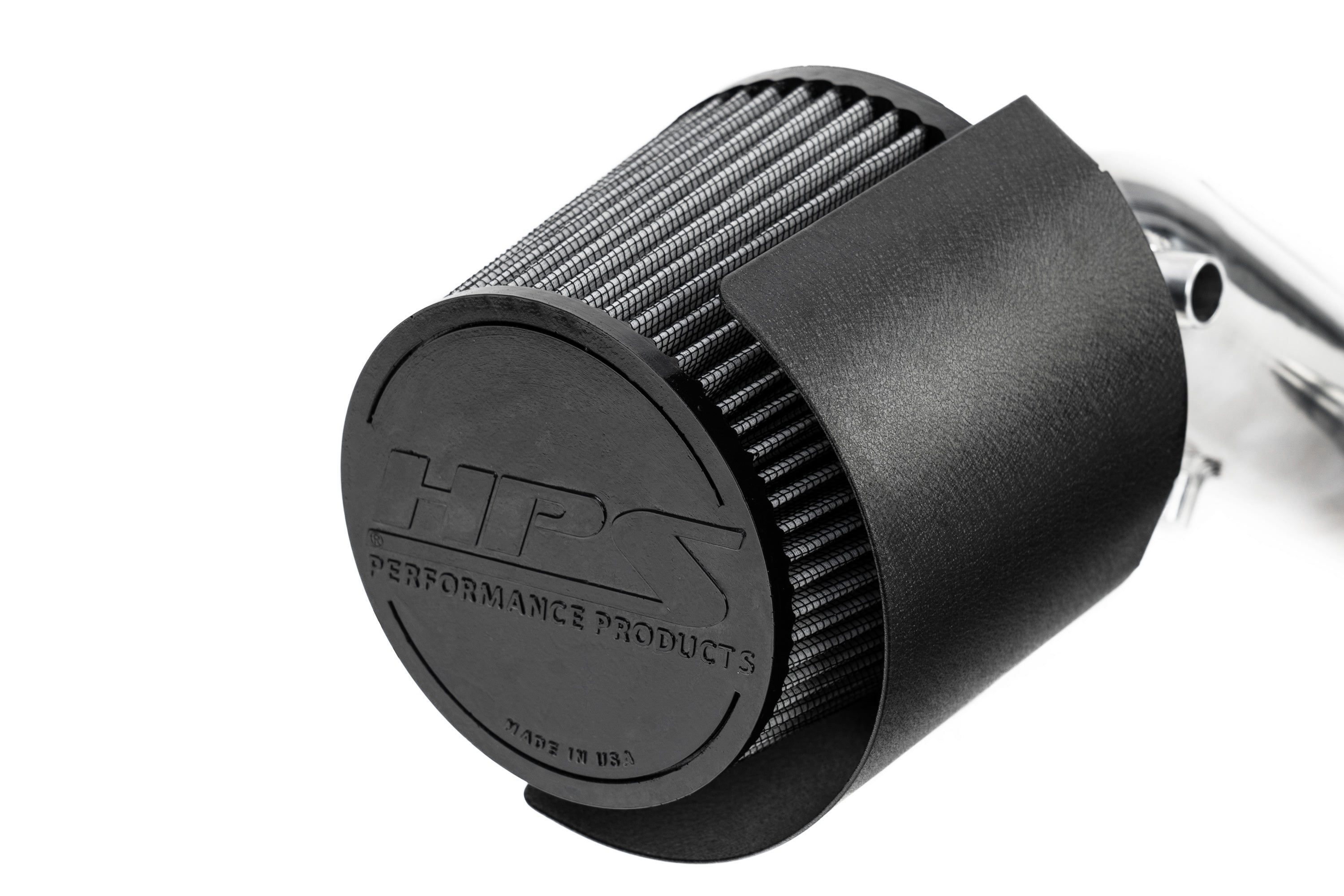 HPS Performance Universal Aluminum Engine Air Intake Heat Shield HSK-404 Black - HSK-404