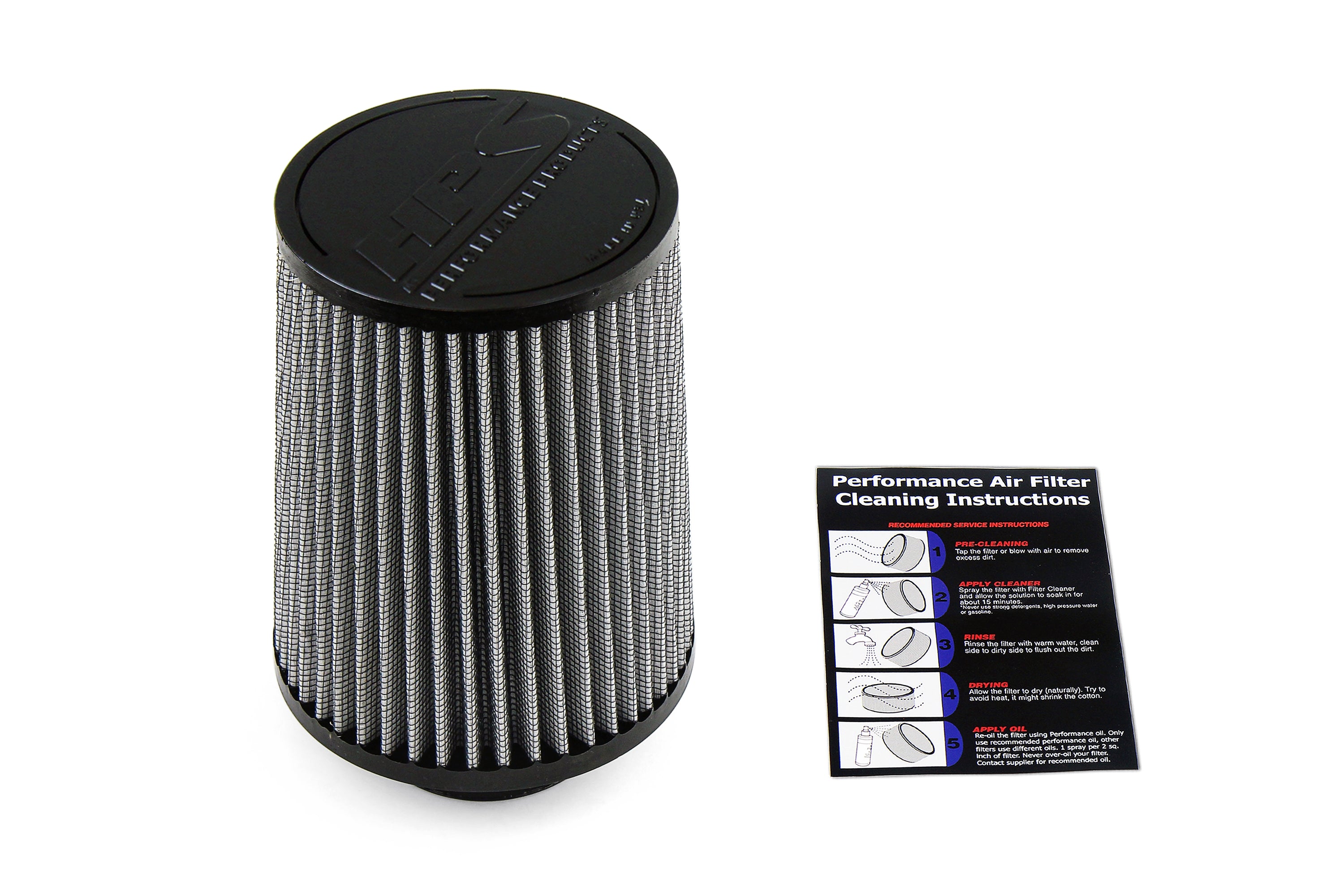 HPS Performance Air Filter 2-3/4" ID, 7" Element Length, 8-1/4" Overall Length, HPS-4335