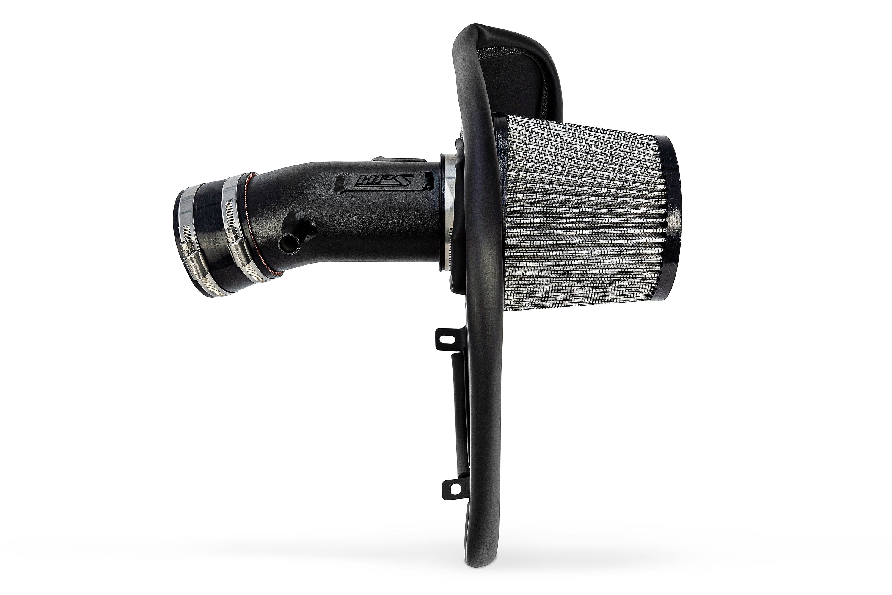 HPS Performance Air Intake Kit With Heat Shield 827-740WB Black - 827-740WB